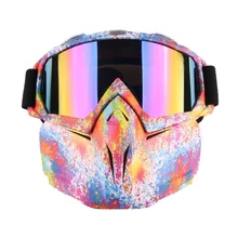 Лыжные очки маска для лица для женщин и мужчин PC объектив TPU рамка Простые Стеклянные очки для защиты от ветра спортивные очки для занятий на открытом воздухе