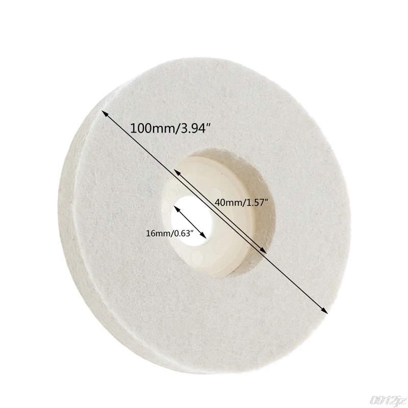 1 шт. 4 дюймов круглый полировки колеса диаметром 100 мм фетр полировальная подушка ткань Полировка Новый C90A Прямая поставка