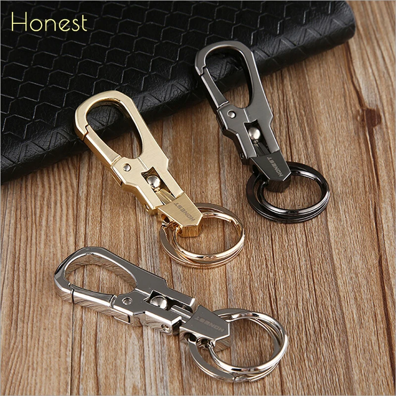 Honest Men KeyChain New 2018 Creative Luxury Keychains Key Holder for Men Novelty Trinket Zinc