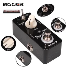 Mooer шаровая молния полный металлический корпус правда Байпаса 2 режима Bass fuzz и искажение педаль эффектов