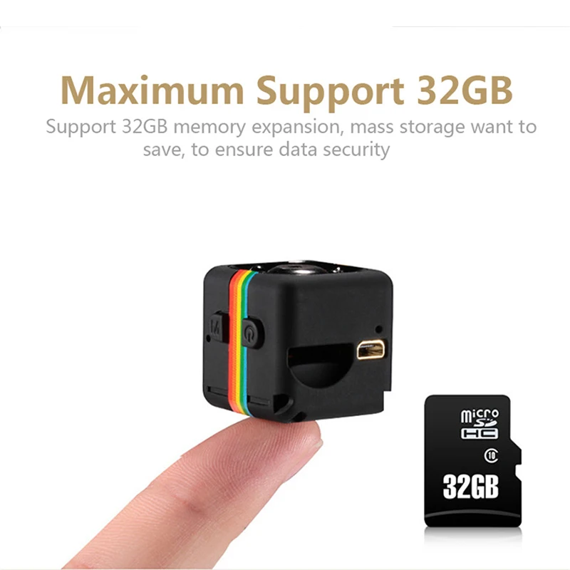 FHD 1080P Мини секретная камера SQ11 микро ИК Ночное Видение Обнаружение движения DVR
