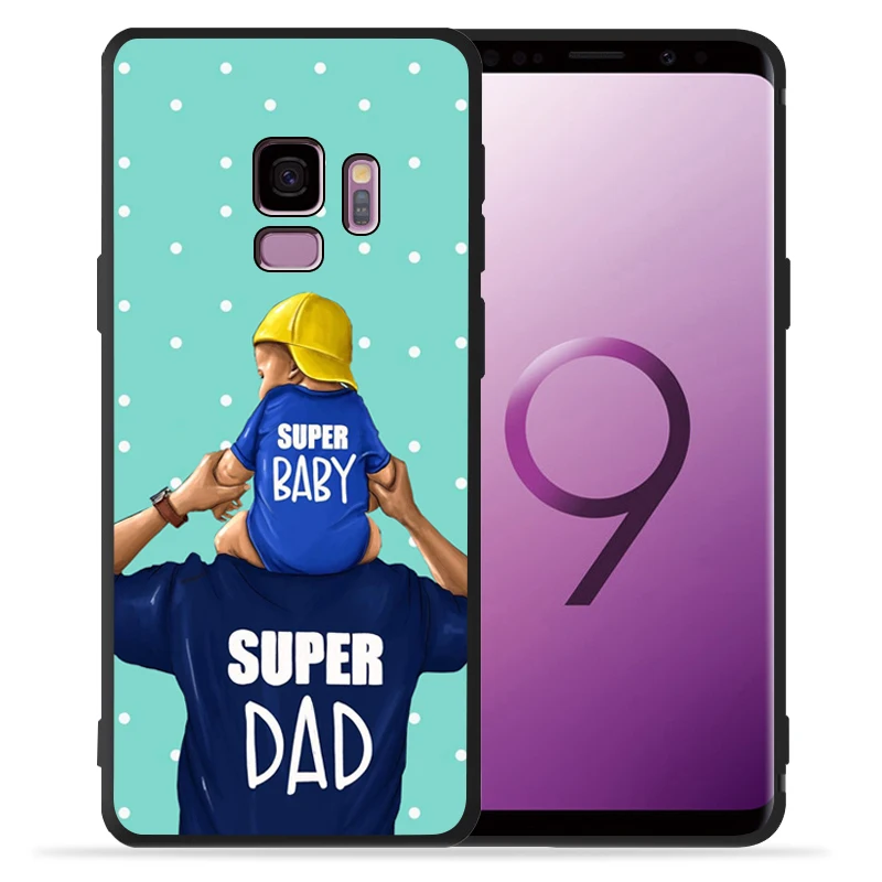 Модный чехол Super Mama Dad Girl Mom Boy Baby для samsung Galaxy S9 S8 S10 Plus S7 S6 Edge S10 Lite Note9 8 семейный чехол Etui