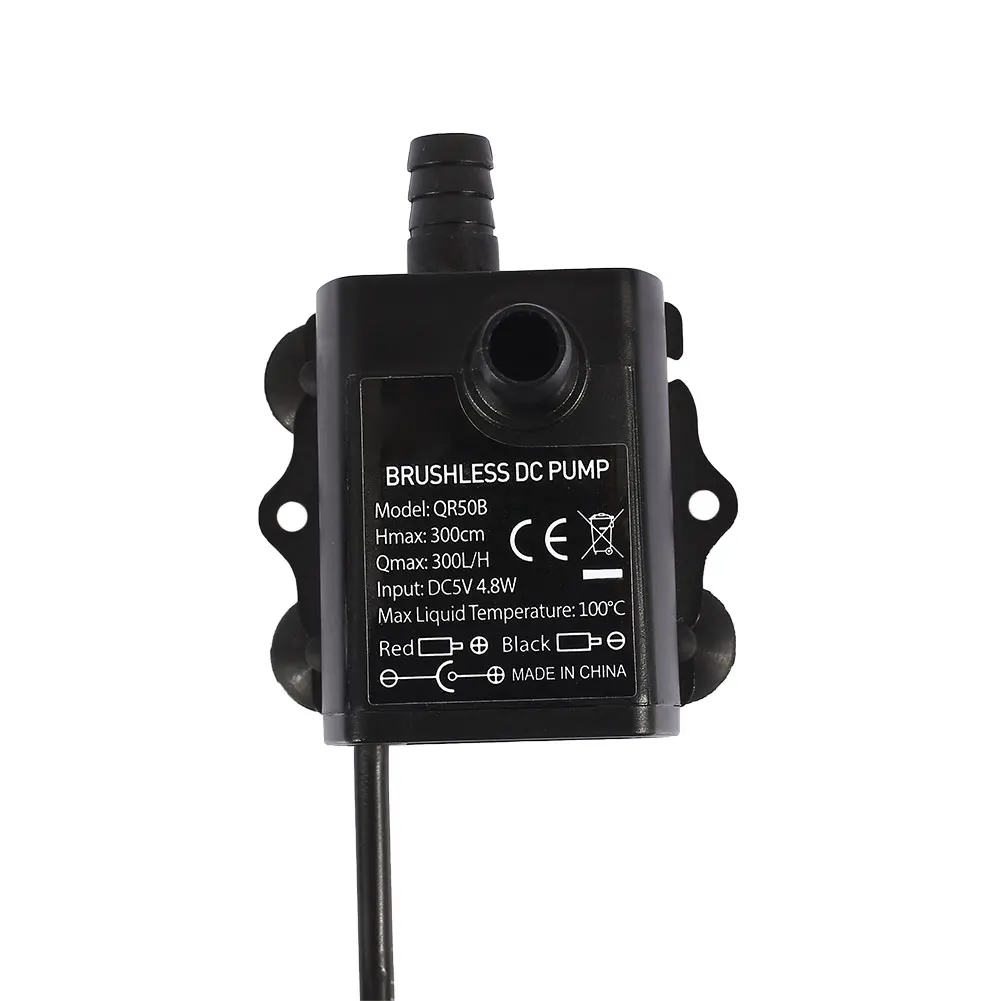 Универсальный воды насос для фонтана мини насос 4,8 W DC5V USB Hmax 300 см домашний фонтан рыбы в аквариуме