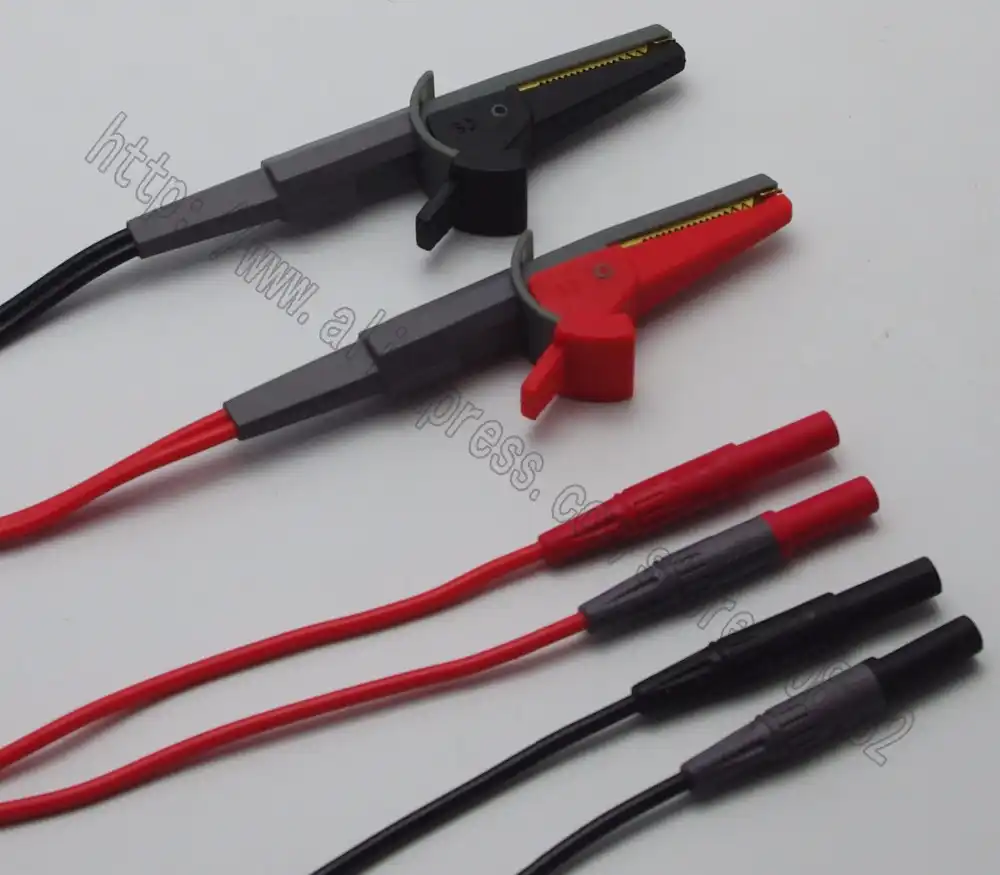 LCR Meter Test Leads Lead Terminal Kelvin Clip Test Probes 4 Four Wires