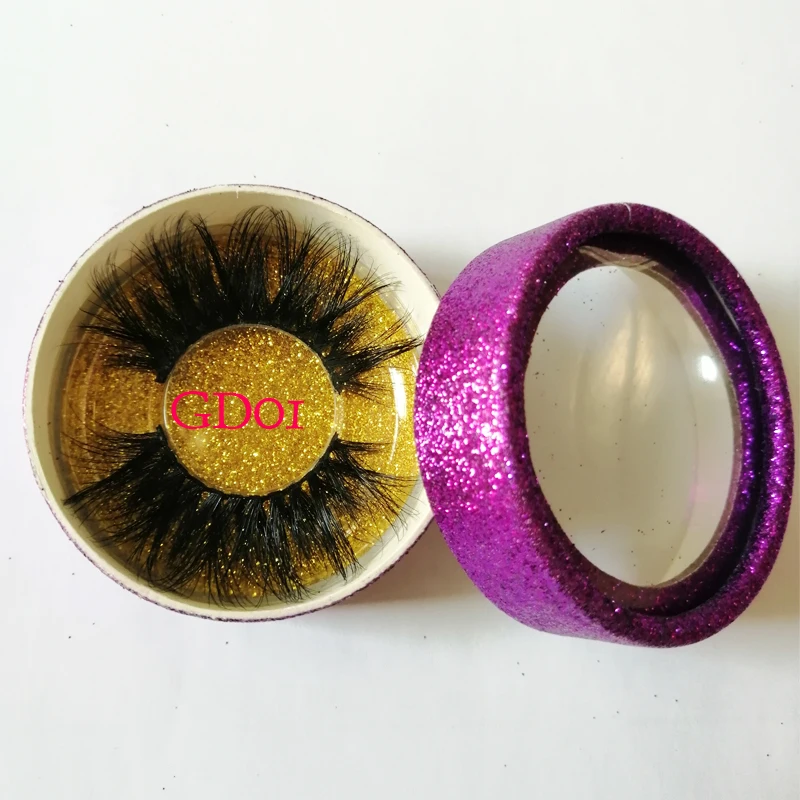 

25mm long 3D mink lashes Long Lasting Mink Lashes Natural Dramatic Volume Eyelashes Extension add free sticker logo for bulk