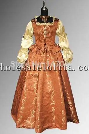 Custom Made 17th Century Brocade Renaissance Style Dress Ensemble Custom Made 17th Century Brocade Renaissance Style Dress Ensemble Including Bodice In Dresses From Women S Clothing Accessories On Aliexpress