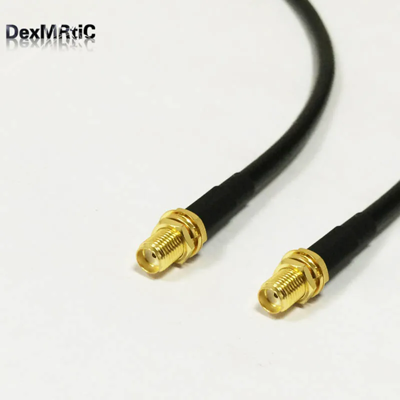 RG58 коаксиальный кабель SMA гнездо Гайка к переборка 50 см/100 см для беспроводного