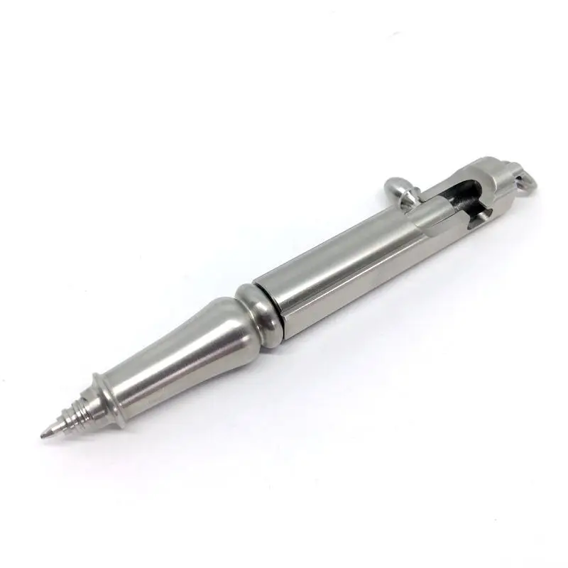

Writing Tools EDC Pen Titanium Pen Machined Pull Bolt Tactical Ball Point Pen