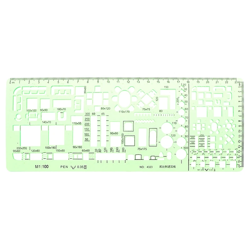 

Plastic Geometric Template Ruler Drawing Tools For Student School Stationery Pro