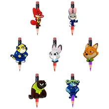 7 шт./компл. фигурки животных карандаш Топпер соломенные шармы колпачки ручки аксессуары для студентов принадлежности карандаш ручка Мода Дети Подарки