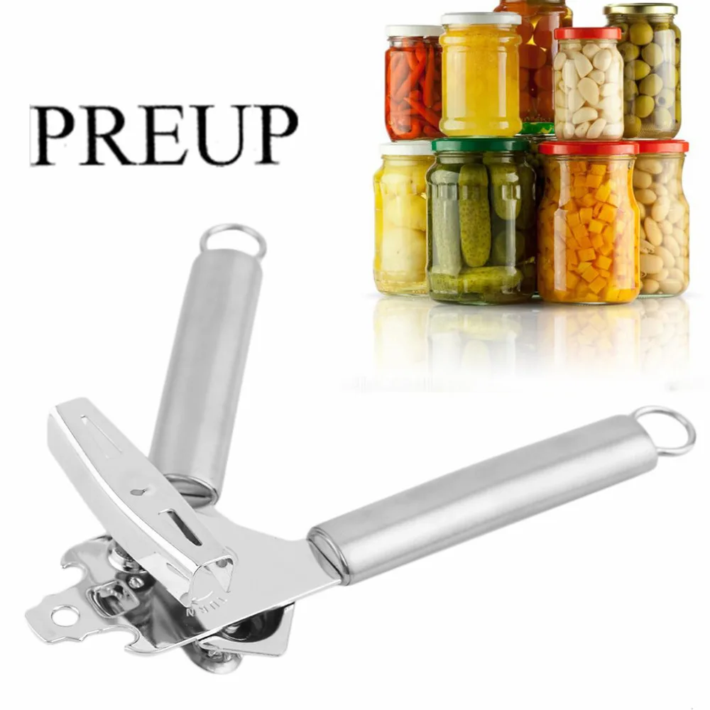 

2018 Useful Stainless Steel Tin Can Opener Multifunctional Canned Food Opening Tools Portable Openers Knife Abridor New Arrival