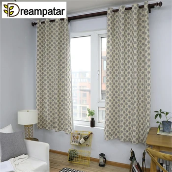 

Fashion Cotton Short Curtain American Country White Small Tree Semi-Light Shading Home Decoration Curtain ML87A