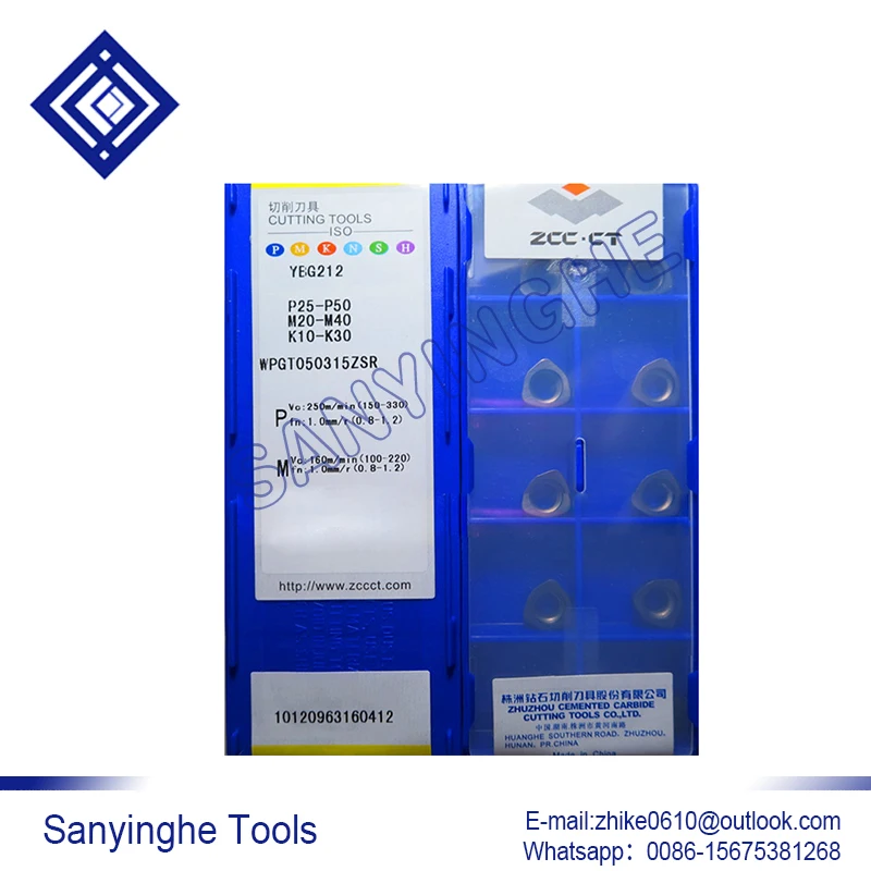 

10pcs/lots YBG212 WPGT050315ZSR cnc carbide turning inserts