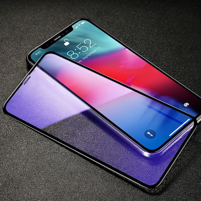 Полный Coverag закаленное Стекло для iPhone X XR XS Mam 2018 Экран Protector 0,3 мм полный охват