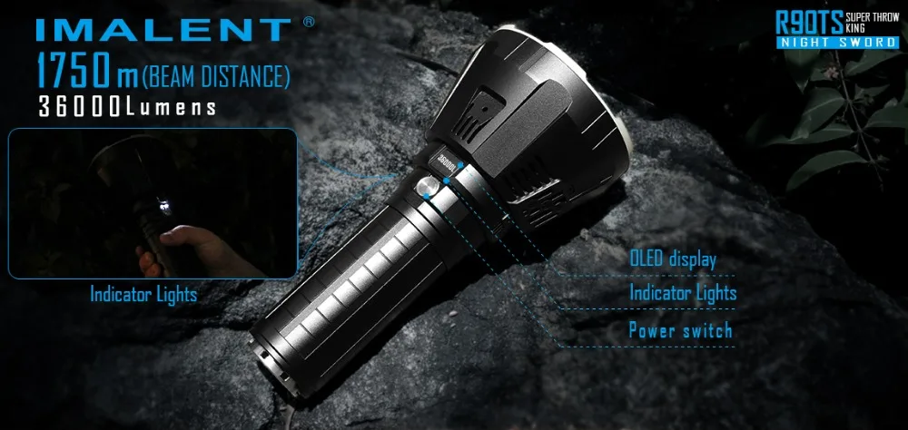 Best Super Flashlight Kit IMALENT MS18 Searchlight + R90TS Light Head Set (2 Heads + 1 Body) XHP35 HI / XHP70.2 LEDs Handheld Torch 19 Best Super Flashlight Kit IMALENT MS18 Searchlight + R90TS Light Head Set (2 Heads + 1 Body) XHP35 HI / XHP70.2 LEDs Handheld Torch 19