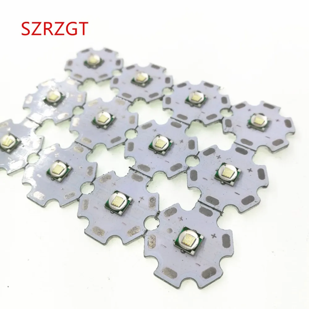 

CREE XML LED Diode T6 10W White Warm White Flashlight Chip Yellow 5050 Red Green Blue UV High Power LED Emitter