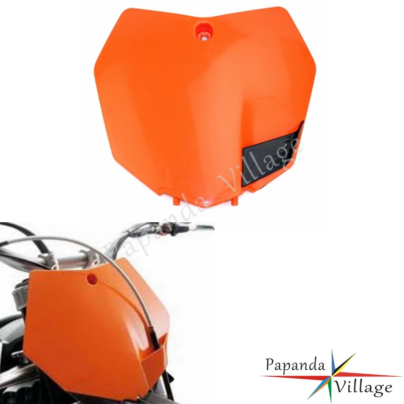 Papanda мотоцикл оранжевый Байк передний номерной знак Enduro для SX SXF XCF 125 250 300 450 500 EXC XC-W