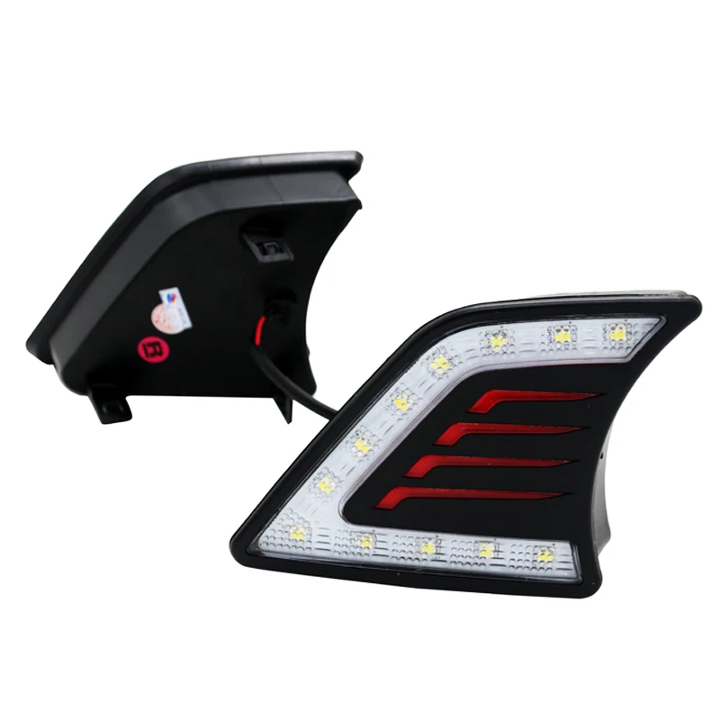  SUNKIA 2Pcs/Set Car Styling LED DRL Daytime Running Light Super Bright Fog Lamp For Toyota Hilux Vi - 32756791752