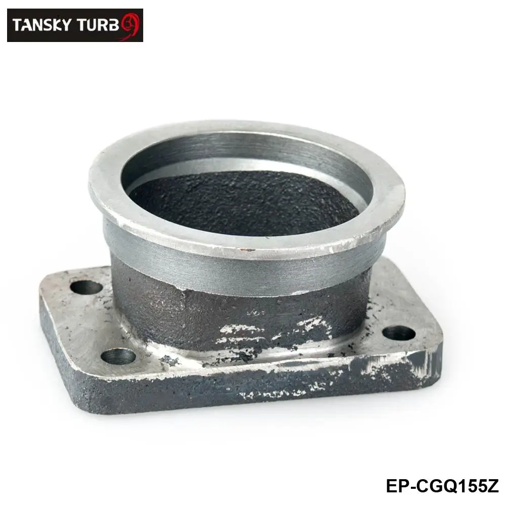 TANSKY -Steel Adaptor for T3 4Bolt to 3" V-Band Flange fits For Toyota Acura Honda BMW EP-CGQ155Z