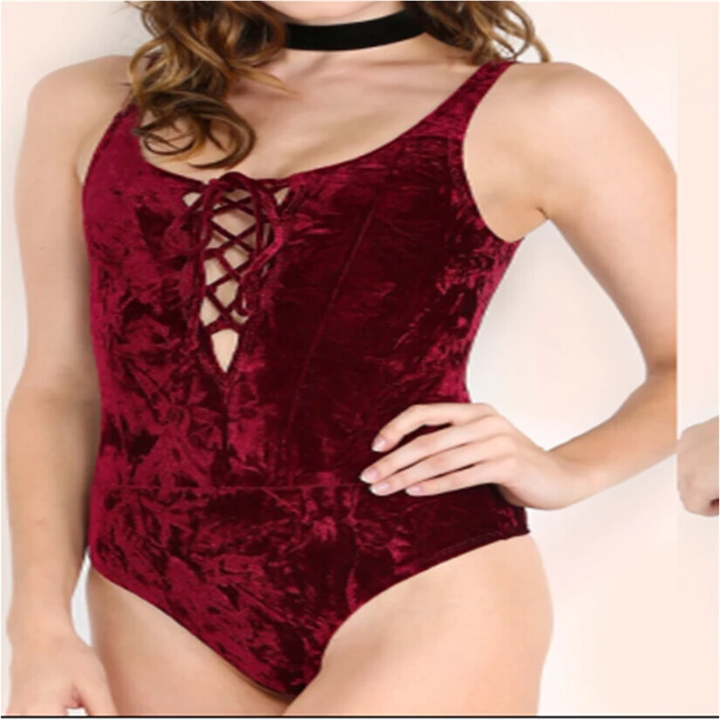 3colors halter backless sexy bodysuit 2017 Summer elastic deep v neck women rompers Casual cami tops | Женская одежда