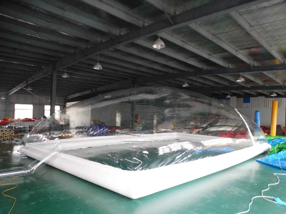 Customized inflatable pool cover children/family swimming pool coverin Pool & Accessories from