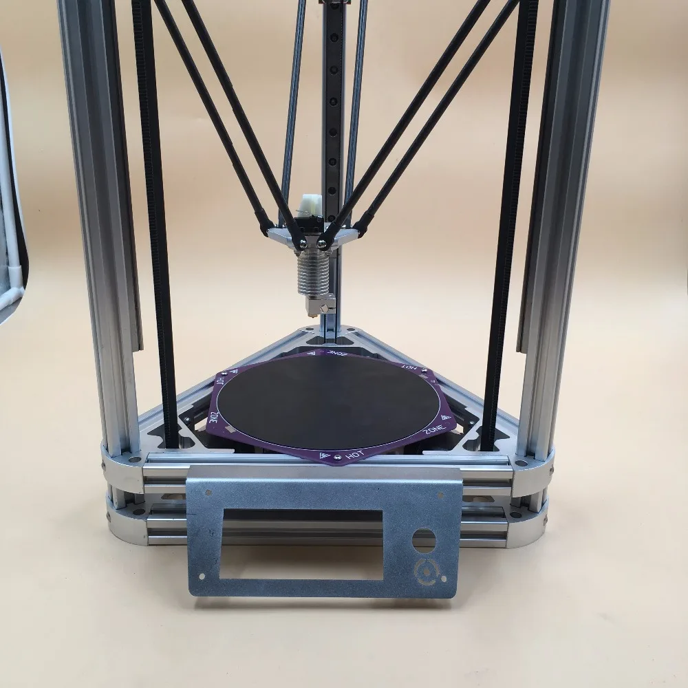 Blurolls все алюминиевые DIY Reprap коссель росток мини 3d Принтер механический комплект с подогревом кровать, автоматическое выравнивание