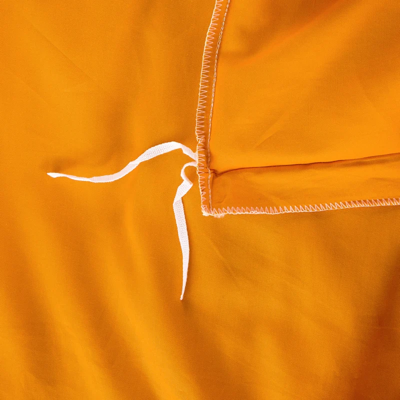 Один пододеяльник orange желтого цвета из флиса и хлопка в двух сторонняя