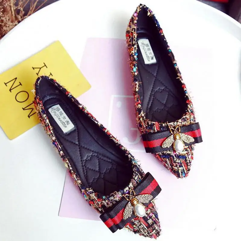 

Dropshiping Women Shoes Fashion Rhinestone Flat Lightweight Breathable Ladies Lazy Loafers Casual Canvas Female Footwear 2019