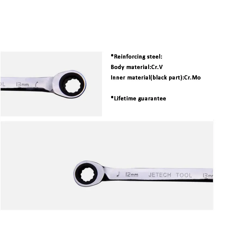 Jetech 1 шт. комбинированный ключ с храповым механизмом 8 9 10 11 12 13 14 15 16 17 18 19 мм|ratchet