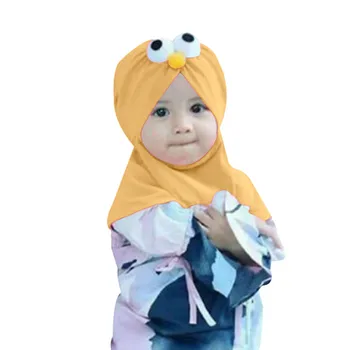 

Baby Girl Headwear Hair Accessories Headband Baby Newborn Kid Baby Girls Cartoon Muslim Head Wrap Modesty Turban Cap Bonnet #YL1