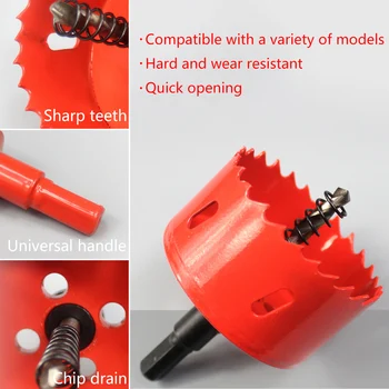 

M42 Material 16mm-50mm Drill Bit Hole Saw Twist Drill Bits Cutter Power Tool Drilling Kit Carpentry Tools for Wood Steel Iron