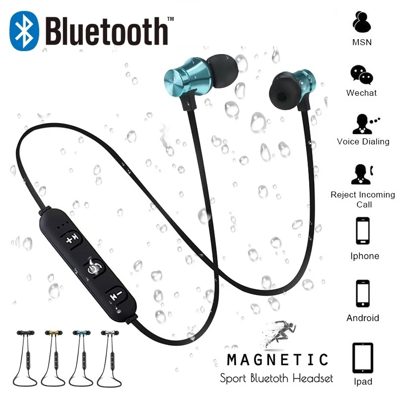 

Waterproof Wireless Bluetooth Earphone Sport Earphones Wireless With Microphone FOR xiaomi samsung Earphone With charging
