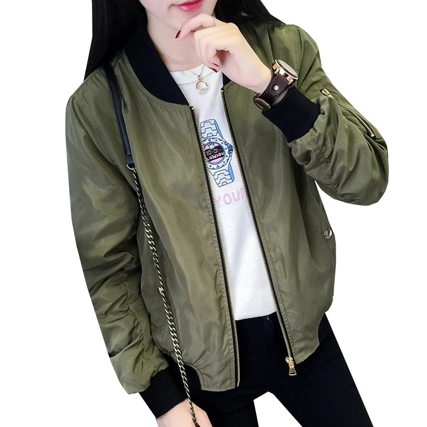 jaqueta bomber verde feminina