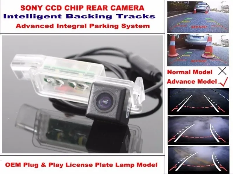 For Porsche Boxster Cayman  GTS  987C 987-2 981 Smart Tracks Chip Camera HD CCD Intelligent Dynamic Rear View Camera (3)