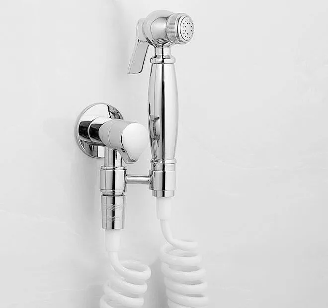 Brass Hand held Bidet Shower set Toilet Jet Cleaner Portable Bidet High