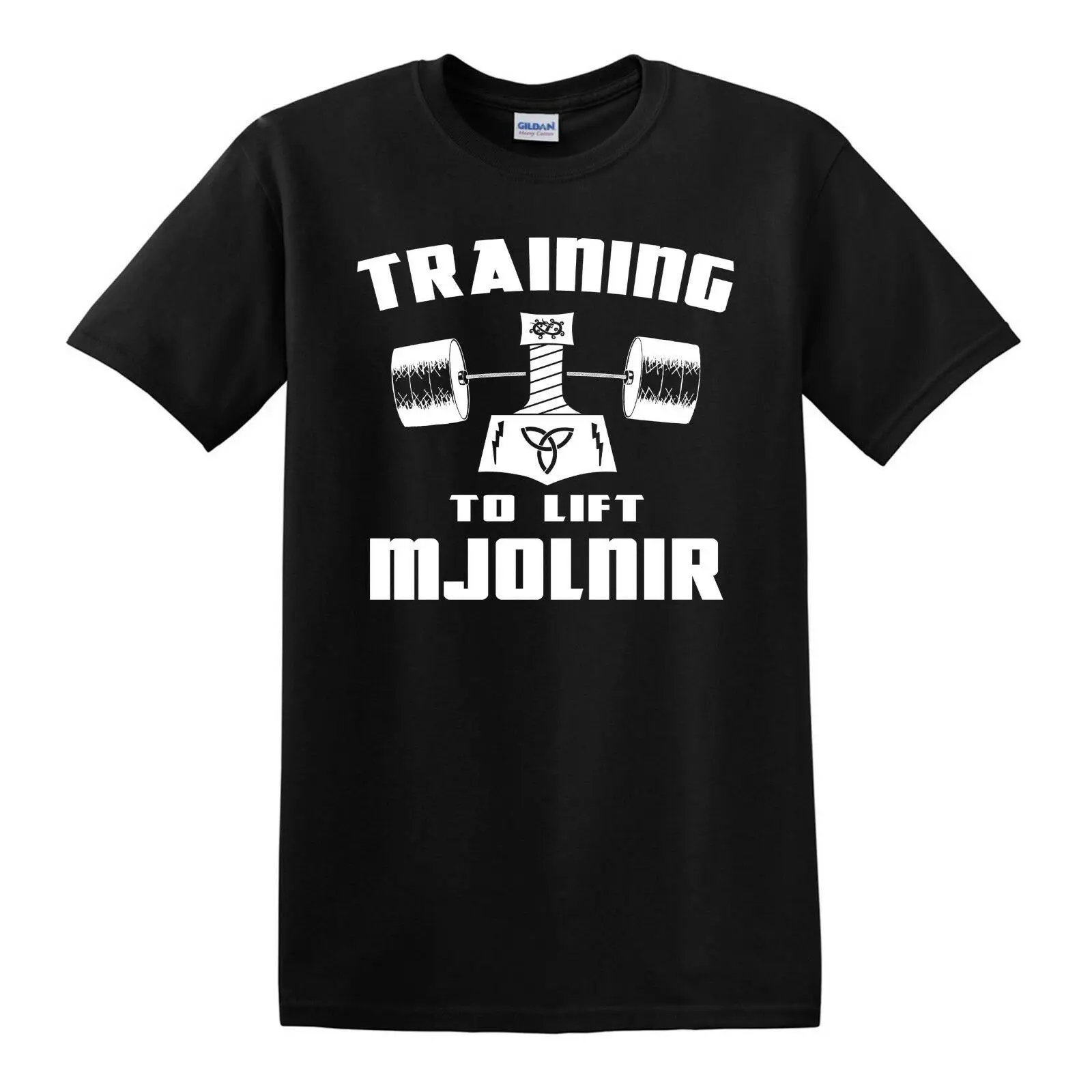

Training to lift MJOLNIR T-shirt - S to 6XL - Powerlifting Odin Ragnarok Thor