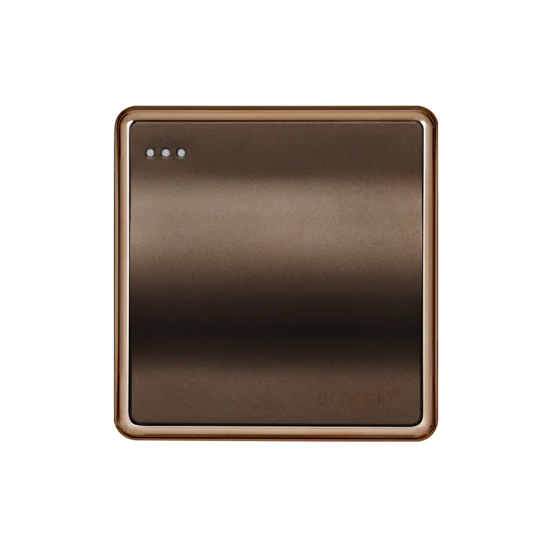 

New 1 gang 1 way light switch, electric wall switch, Camber design Big panel push button lamp switch AC110V-250V 16A