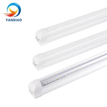 YANDIAO светодиодные трубки T8 Light 120 см 85 V-265 V Светодиодный LED флуоресцентные T8 трубки лампы холодный белый свет Lampara ампулы ПВХ Пластик