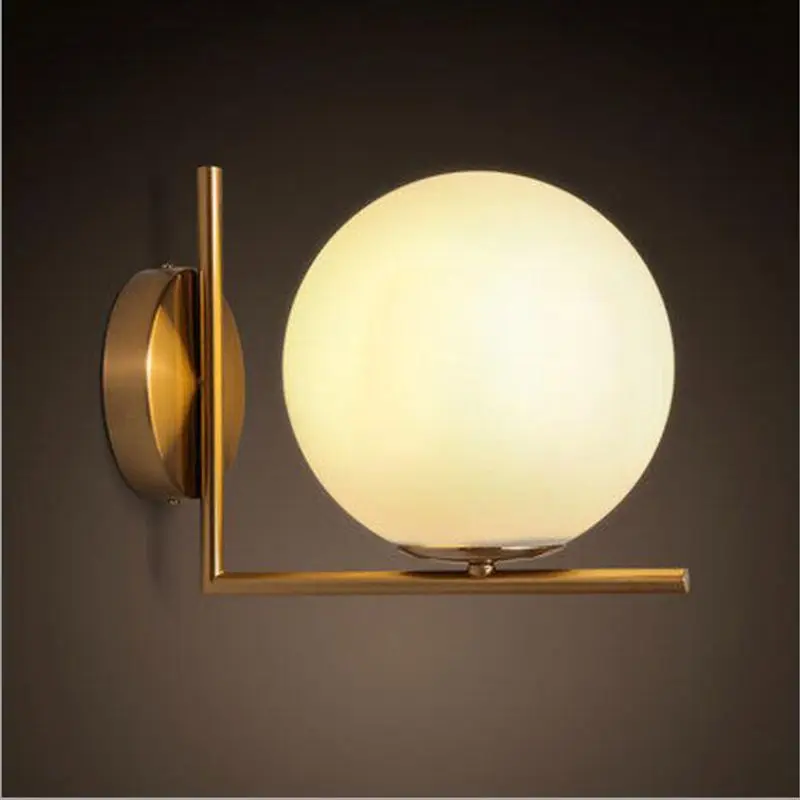 Modern Wall Lamp Wall Light Indoor LED Glass Ball Wall Lamps for Bedroom Home Lighting Luminaire Light Fixture Wall Sconce (4)