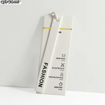 

PK019 Customized print clothing tag brand name logo printed paper swing hang tag/OEM tags labels/ paper price labels tags
