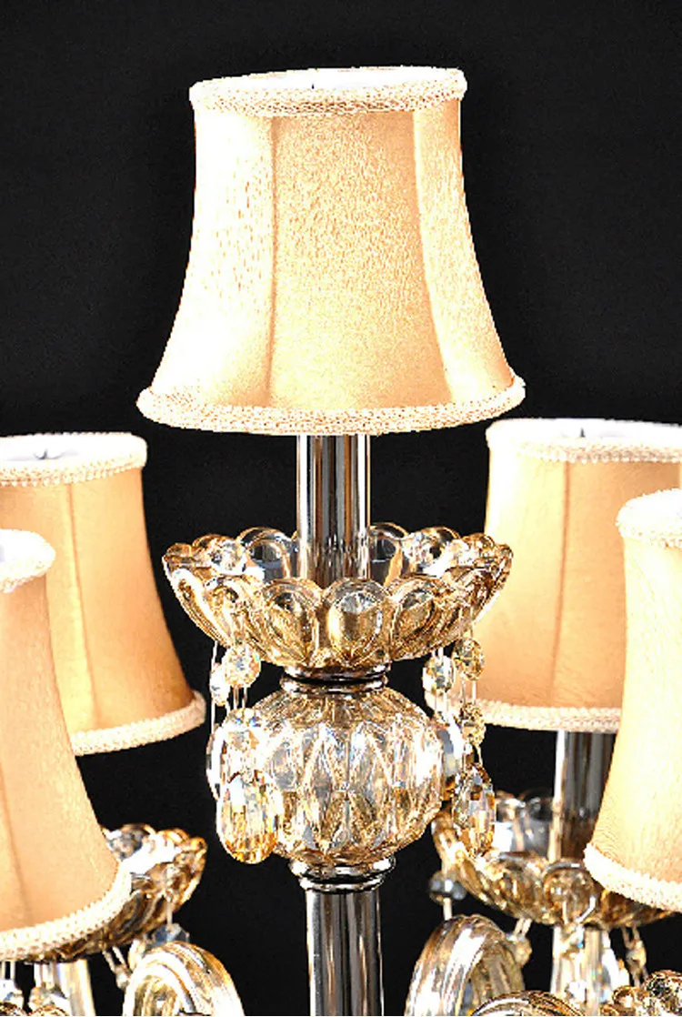 Современные настольные лампы для Спальня Кристалл Настольная лампа с абажуром ткани светодиодное освещение стол для гостиной лампа настольная светильник настольный настольная лампа светильники настольные