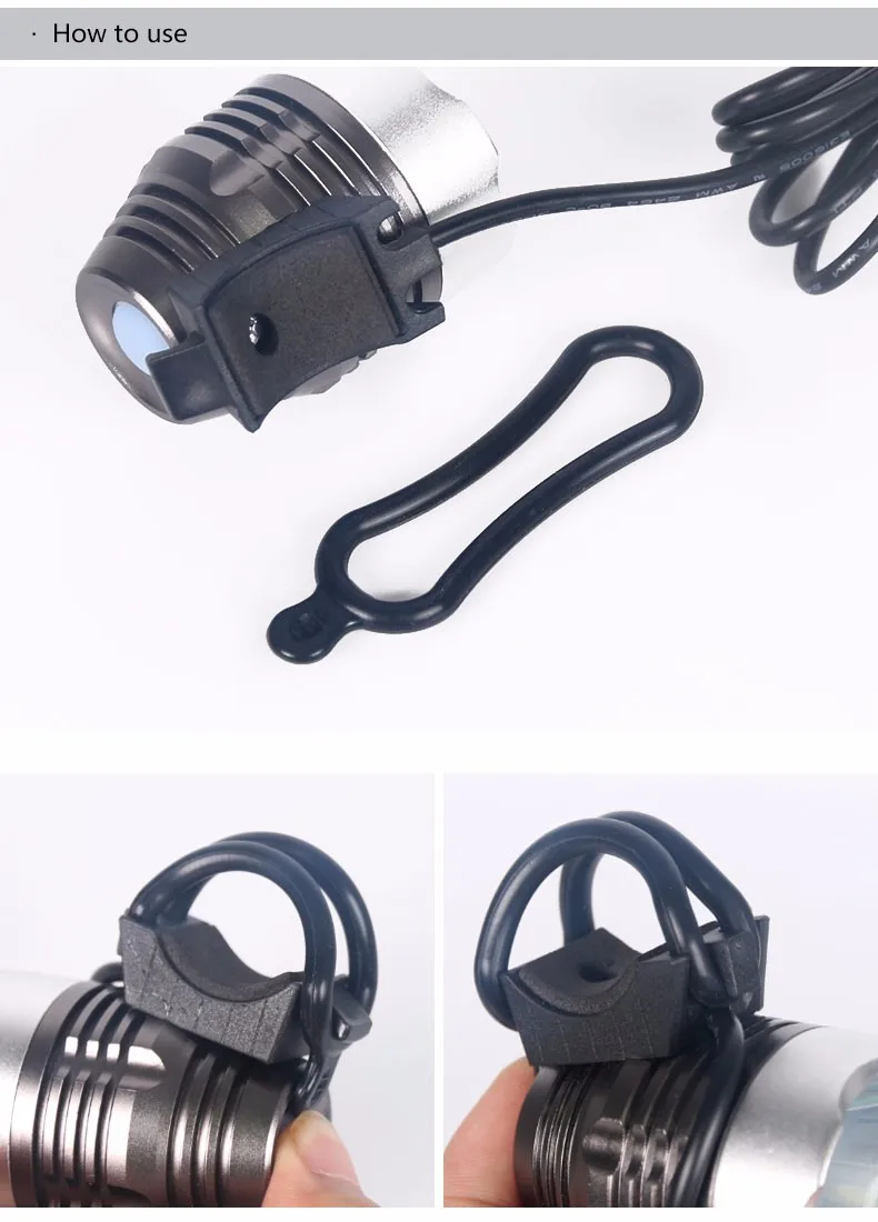 Cheap 10PCS/Lot Rubber Band for Bicycle Headlight Rear Lamp T6 L2 Q5 Handlebar LED Torch Holder Bike Light Mount Install Parts 2