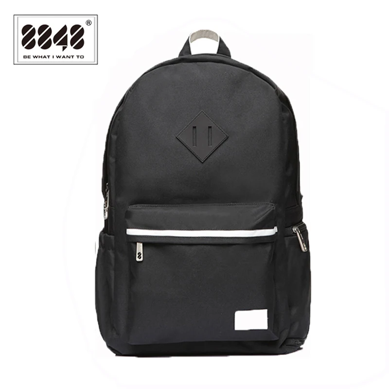 

8848 Brand Black Backpacks Unisex 500 D Waterproof oxford Soft Back Type Backpack For Travel School Student Women Men S15004-8