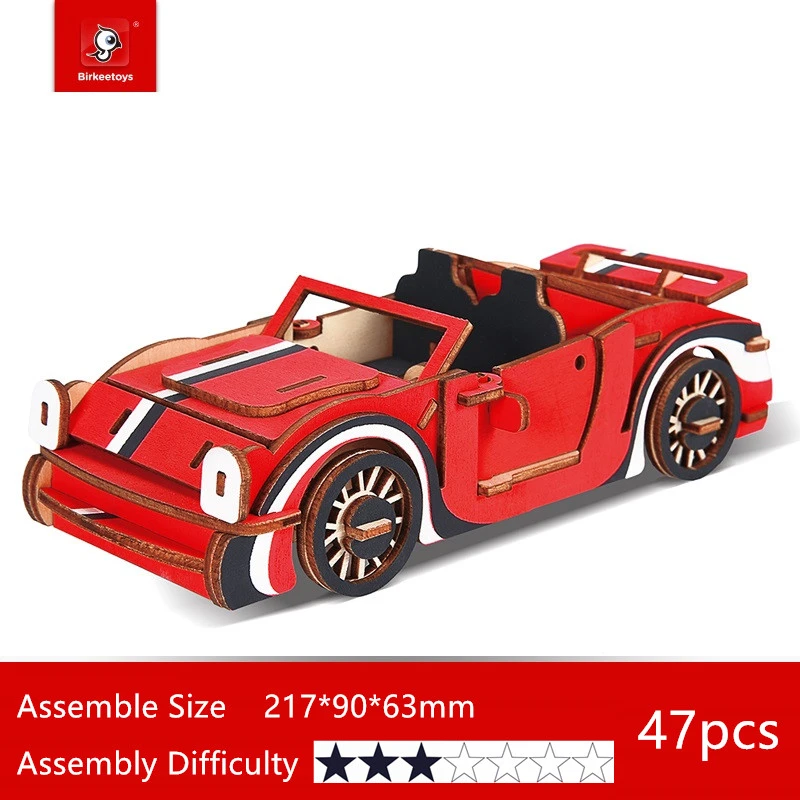 wooden car building kits