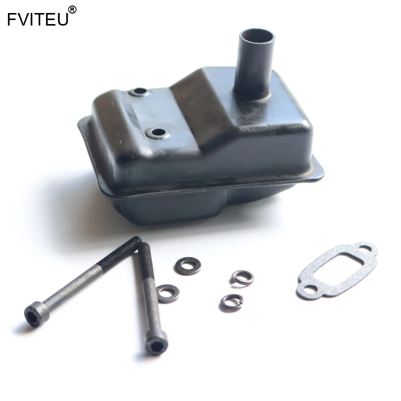 Металлический глушитель FVITEU для двигателя 23cc 26cc 29cc 30 5 cc 1/5 HPI Baja 5B ss 5t 5sc Rovan
