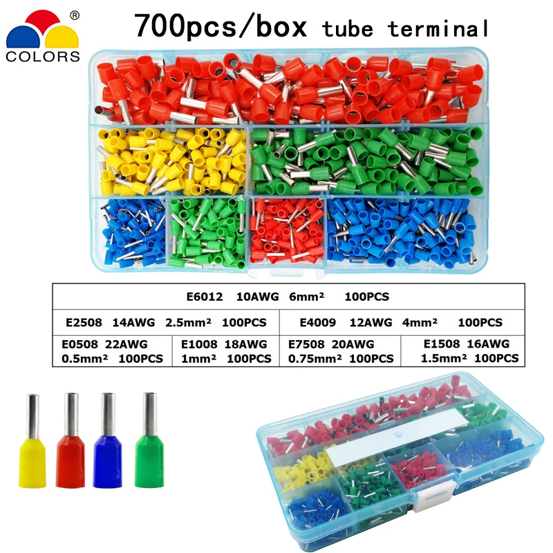 Набор цветов HSC8 6-6 0,25-6mm2 обжимные плоскогубцы HS1041 многофункциональные плоскогубцы для зачистки проводов 2 вида коробки трубки терминальные инструменты - Цвет: 700H