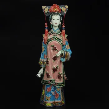 

Shiwan Doll Master Fine Ceramic Ornaments Ancient Times Classical People Beautiful Women We Feminist Living Room Decor M1242
