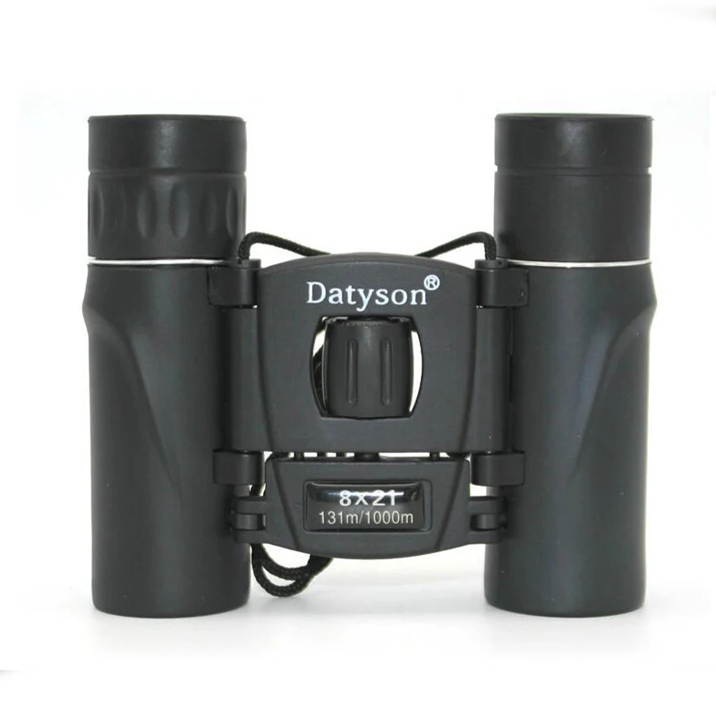 Datyson 8x21 Compact Zoom Binoculars Long Range 3000m Folding HD Powerful Mini Telescope BAK4 FMC Optics Hunting Sports Black |