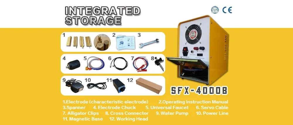 SFX-4000B только коснитесь горелка Портативный электрический разряд машина сломана водопроводной экстрактор/удаления OEM услуга