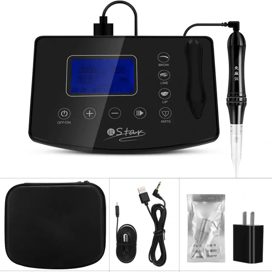 

Multi-functional Tattoo Machine Eyebrow Eyeline Lip Microblading Make Up Tattoo Device US Plug Makeup Eyebrows Microblading